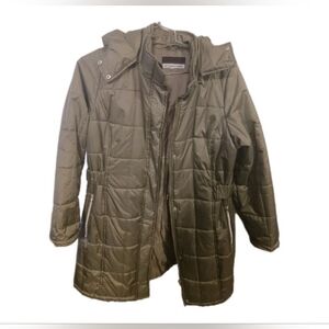 KC Collections Quilted Woven w/ Removable Hood."Size Label Removed"